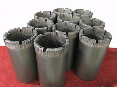 Surface set core bit semi round type